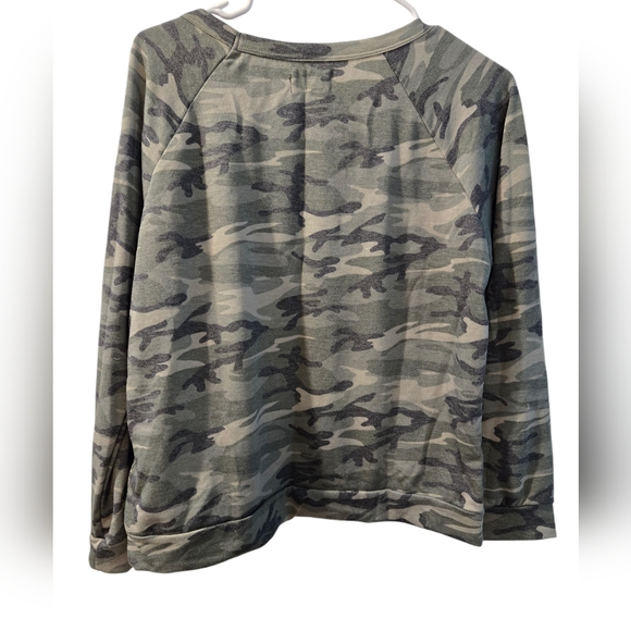 NWT Lauren Moshi Zahara Rose Camo sweatshirt - Picture 6 of 10
